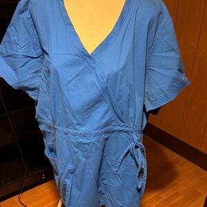 koi Royal Blue Medical Scrub Top